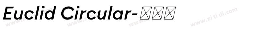 Euclid Circular字体转换